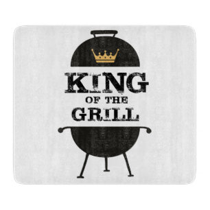 Planche À Découper Roi Du Grill, Couronne D'Or Noir