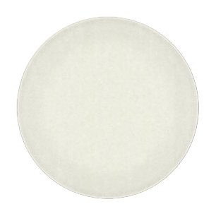 Planche à découper ronde en verre ivoire