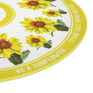 Planche à découper ronde Tournesol