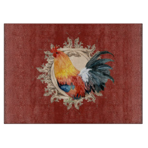 Planche À Découper Rooster Cottagecore Farmhouse Country Rustic Grang