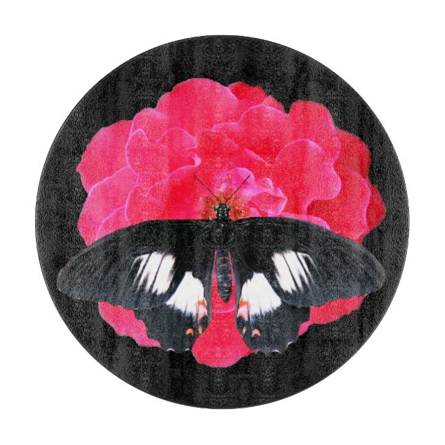 Planche À Découper Rose et Swallowtail (Devant)