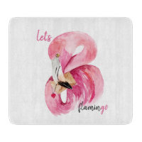 Rose exotique moderne Flamant rose Aquarelle