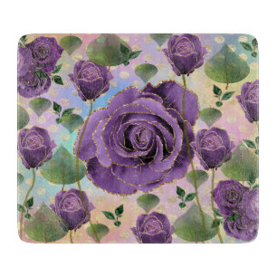 Planche à découper Rose violet Gold Highlights