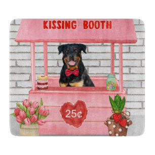 Planche À Découper Rottweiler Chien Valentine's Day Kissing Booth