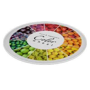 Planche À Découper Roue de couleur de fruits et légumes (12 couleurs)