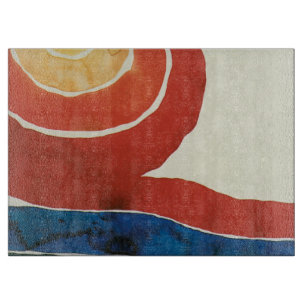 Planche À Découper Rouge bleu jaune étoile du soir III
