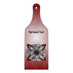 Planche À Découper Rouge Celtique noeud original