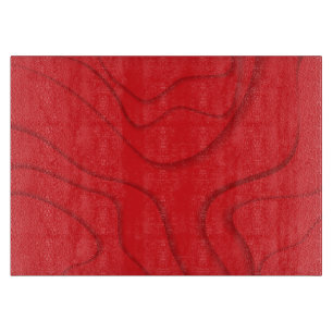 Planche À Découper Rouge, moderne, tendance, papier cool coupé art
