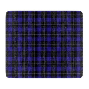 Planche À Découper Royal Blue Black Plaid