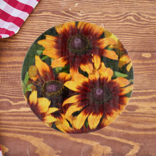Planche À Découper Rudbeckias jaune et bronze Floral