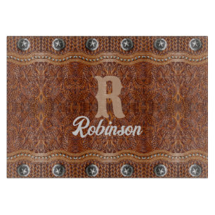 Planche À Découper Rustic Farmhouse Cowboy Western Country Motif