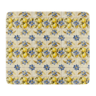 Planche À Découper Rustic Mediterranean Lemon Tile MH26