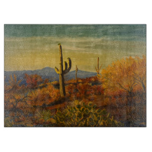 Planche À Découper Saguaro dans le désert de l'Arizona, par Gary Poli