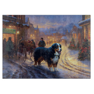 Planche À Découper Saison Festive de Noël de la Montagne bernoise