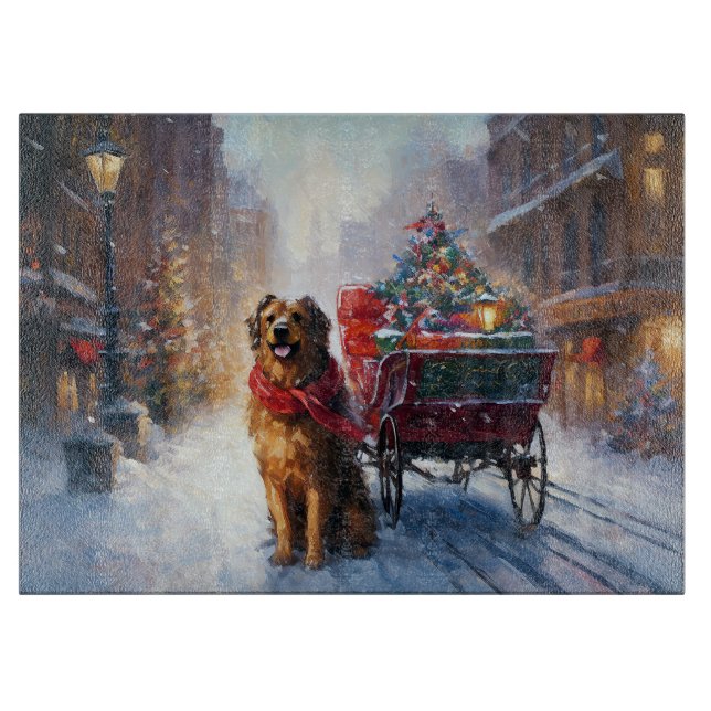 Planche À Découper Saison festive de Noël de Setter en Irlande (Devant)