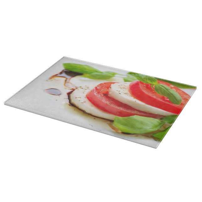 Planche À Découper Salade de Caprese. Tranches de tomate et de (Coin)