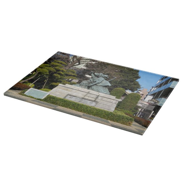 Planche À Découper Samurai Kamakura Gongoro Kagemasa Kabuki Statue (Coin)