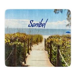 Planche À Découper Sanibel Island Floride Plage Océan