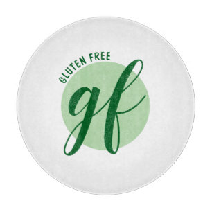 Planche À Découper Sans gluten avec un script élégant et un cercle ve