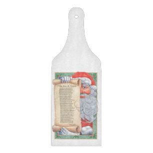 Planche À Découper Santa Claus Christmas Cutting Board