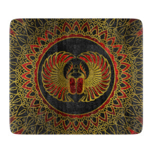 Planche À Découper Scarabée égyptien de scarabée - or et métalliq