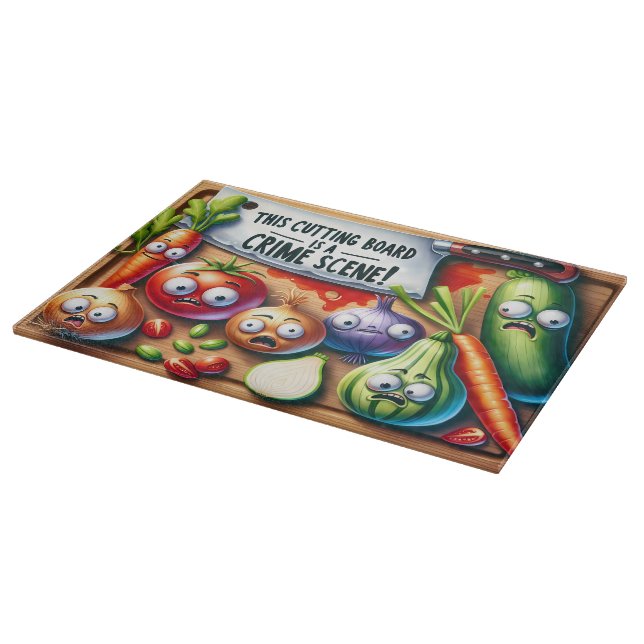 Planche À Découper Scène de crime Légumes hachés (Coin)