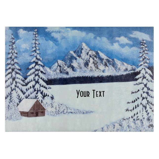 Planche À Découper Scène hivernale (Devant)