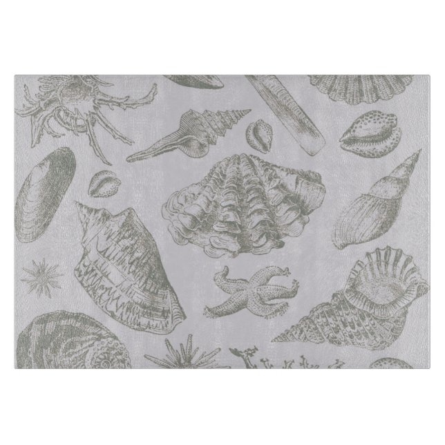 Planche À Découper Seashell Soft Antique Art Beach Shops (Devant)