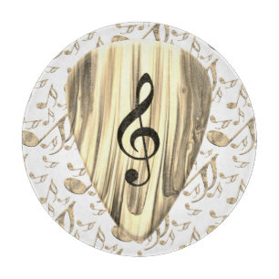 Planche À Découper Sélection Musicale Dorée – Art de Clé de Sol