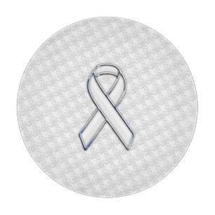 Planche À Découper Sensibilisation au ruban blanc sur le socle imprim