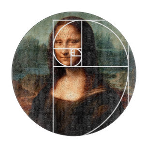 Planche À Découper Séquence Leonardo da Vinci Mona Lisa Fibonacci