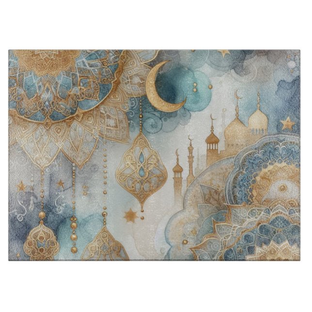 Planche À Découper Sérénité de la mosquée pour le Ramadan (Devant)