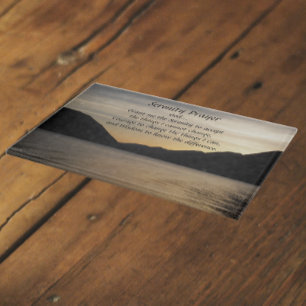 Planche À Découper Sérénité Prayer Lac Sunset Paysage