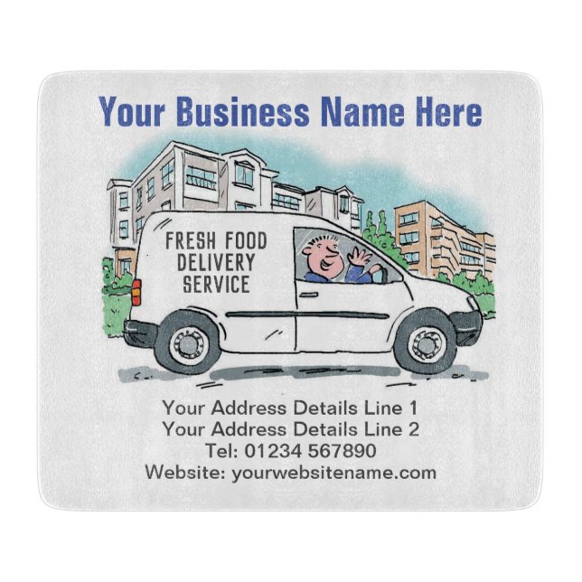 Planche À Découper Service de livraison d'aliments frais (Devant)