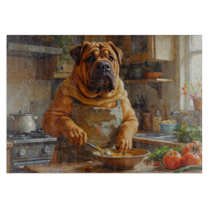 Planche À Découper Shar-Pei cuisine dans la cuisine