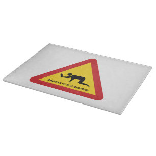 PLANCHE À DÉCOUPER SIGNE DE TRAFIC DES PERSONNES BLANCHISES