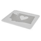 Silhouette de l'État de Heart Washington