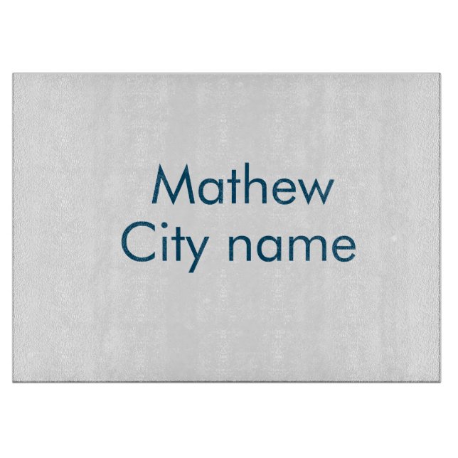 Planche À Découper simple lettre initiale monogramme ajouter votre no (Devant)