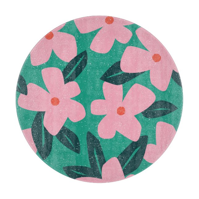 Planche À Découper Simplicité florale : Beauté Abstraite (Devant)