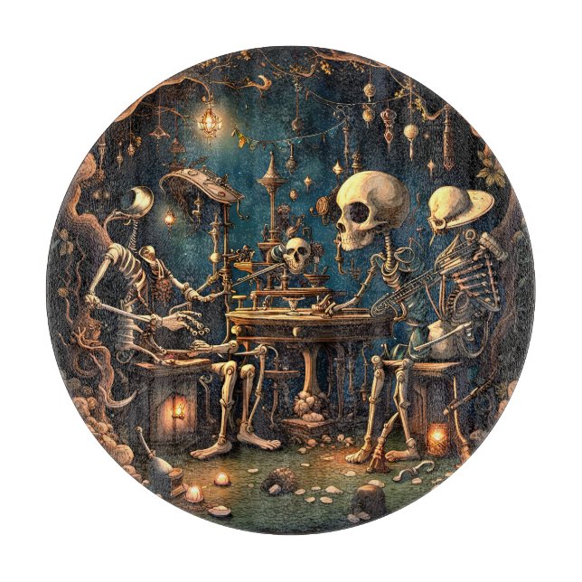Planche À Découper Skeletons surréalistes III (Devant)