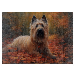 Planche À Découper Skye Terrier à l'automne Feuilles automne Inspire