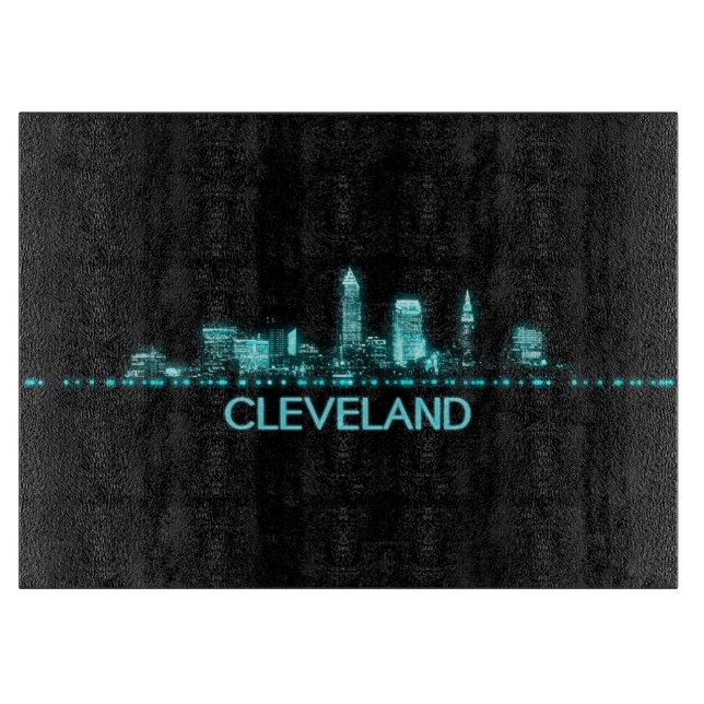 Planche À Découper Skyline Cleveland (Devant)