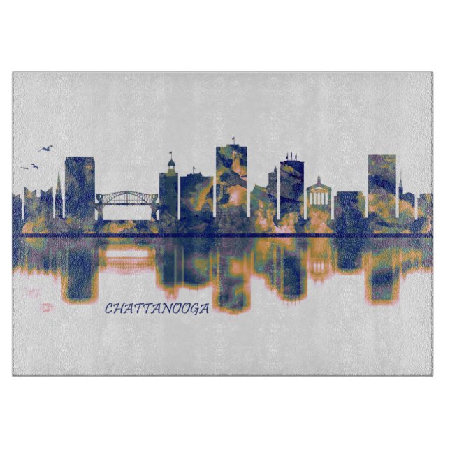 Planche À Découper Skyline de Chattanooga (Devant)