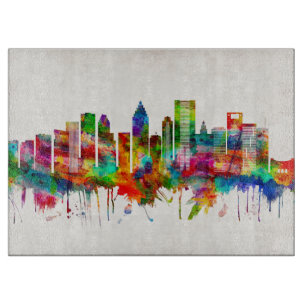 Planche À Découper Skyline de Houston au Texas