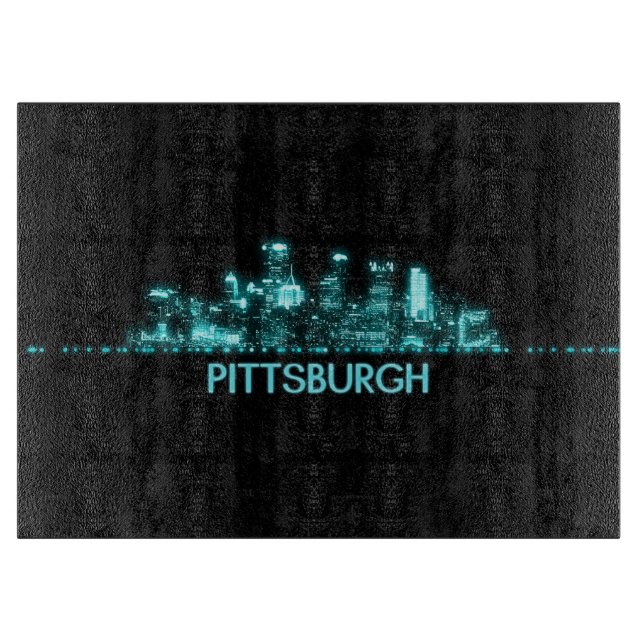 Planche À Découper Skyline de Pittsburgh (Devant)