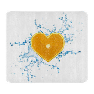 Planche À Découper Slice of Heart-Shaped Orange