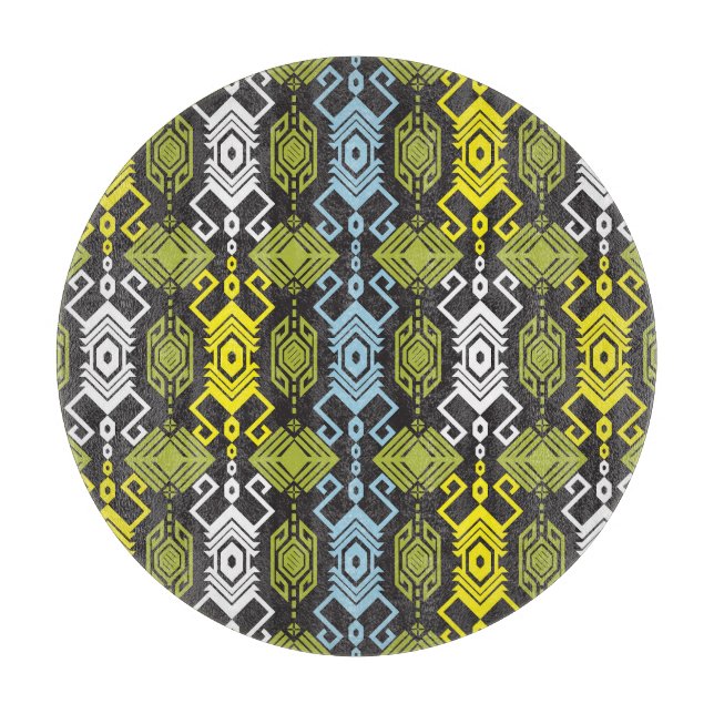 Planche À Découper Songket Tenun : Motif Indonésien Traditionnel. (Devant)