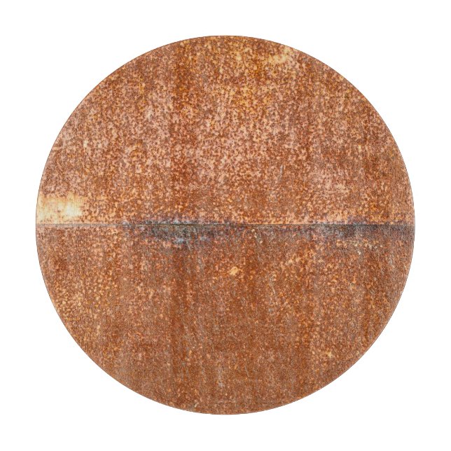 Planche À Découper Soudé vieux métal, texture rouille. (Devant)