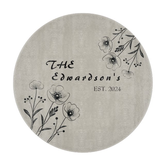 Planche à découper Souvenirs florissants (Devant)