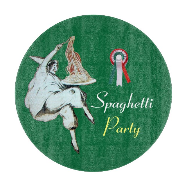 Planche À Découper SPAGHETTI PARTY CUISINE ITALIENNE, RESTAURANT, Ver (Devant)